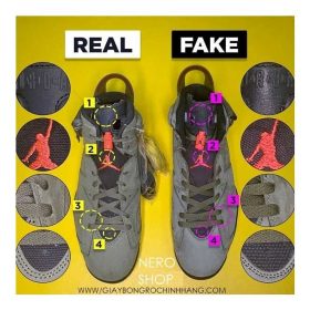 Nike Air Jordan 6 Travis Scott Real vs Fake