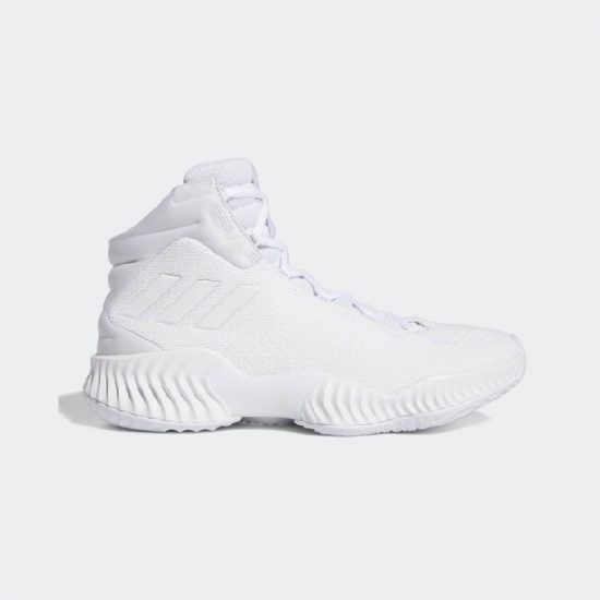 giay bong ro adidas pro bounce 2018 all white fw0902