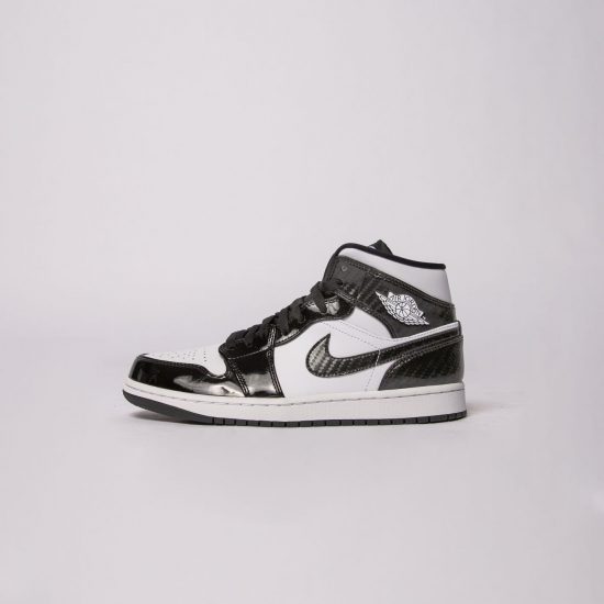 Jordan 1 Mid Fiber Carbon Black white DD1649-001