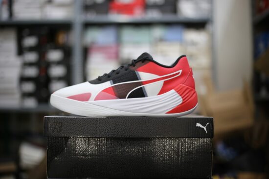Giày bóng rổ Nero Shop - Giày bóng rổ chính hãng- Đồng phục bóng rổ 52 Puma Fusion Nitro White High Risk Red - 377035 02