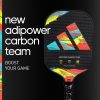 Cây vợt mới ra mắt của hãng thể thao Adidas nằm trong bộ sản phẩm Adipower carbon team - Boost YOUR game